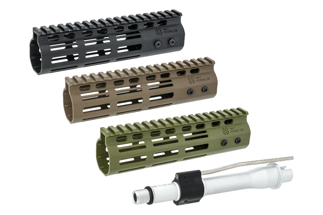 EMG Noveske NSR7 Handguard Set For Marui TM MWS / CGS AR / M4 GBBR Series ( by CGS ) -Olive Drab