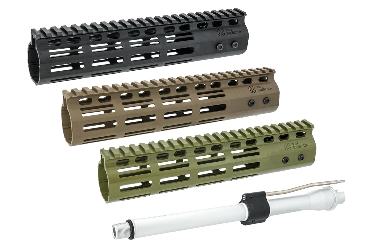EMG Noveske NSR9 Handguard Set For Marui TM MWS / CGS AR / M4 GBBR Series ( by CGS ) -Olive Drab