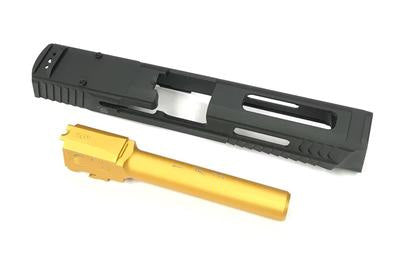 NOVA 4.25 inch S Style M&P RMR Slide Set for Tokyo Marui M&P9 GBB Series ( Black )