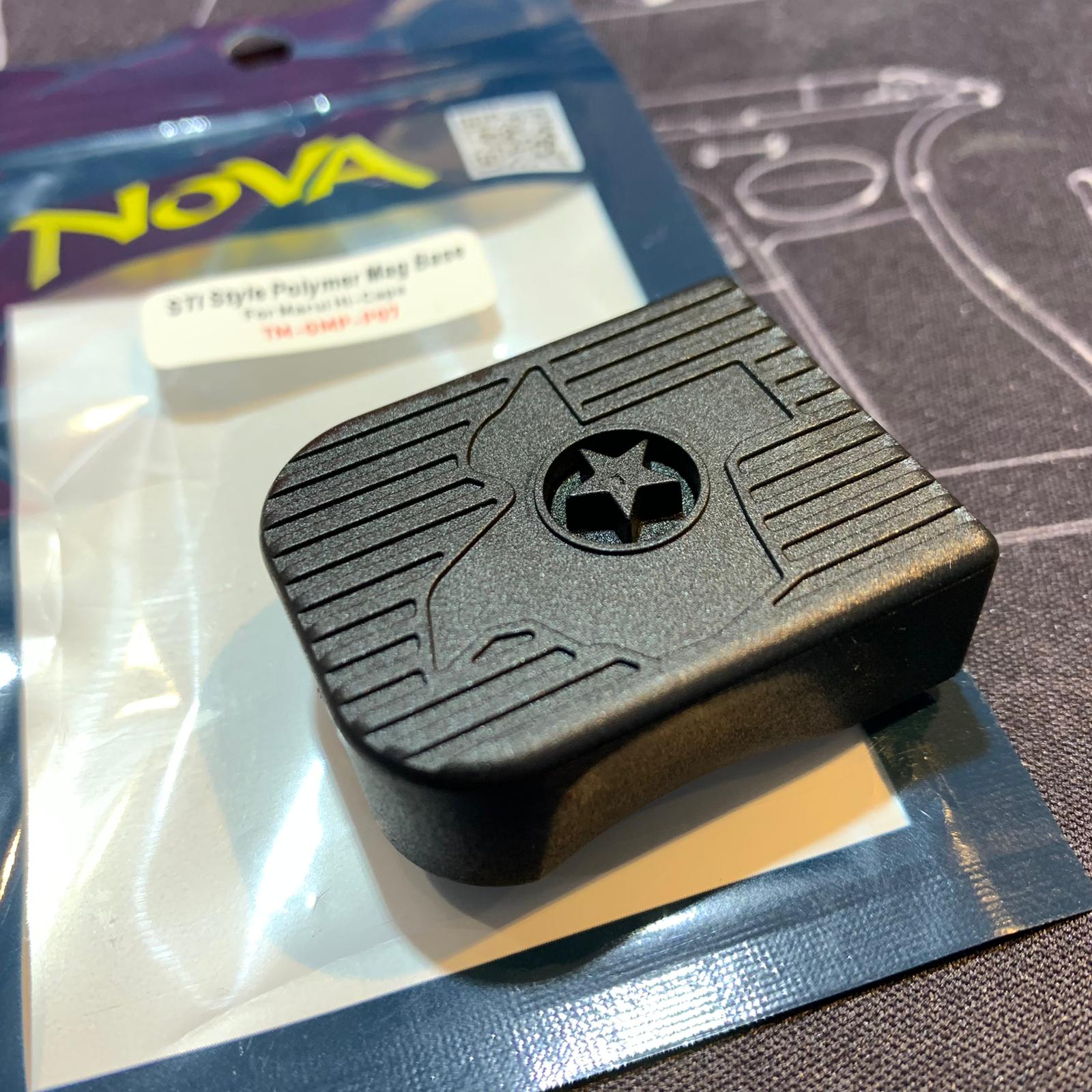 Nova ST* Style 2011 Magazine Base Pad for Marui Airsoft TM Hi-Capa Magazine ( Black )