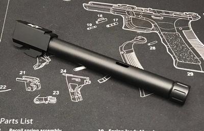 Nova CNC Aluminum LK Style Threaded barrel for Marui Model 34 GBB Series ( Black )