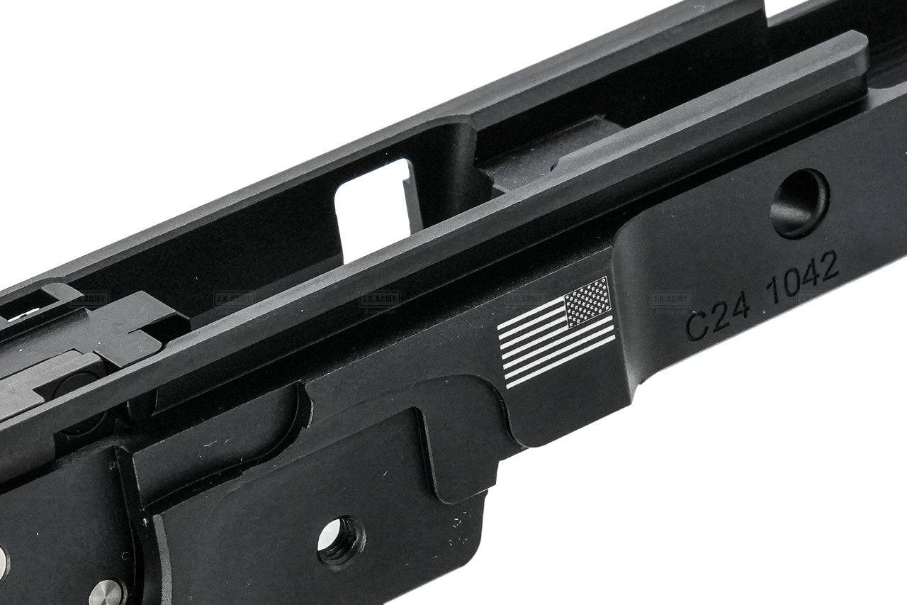 EMG Licensed CNC Steel Staccato C ( RMR Version ) Slide + Aluminum Frame Kit For Marui TM Hi-Capa GBBP Series