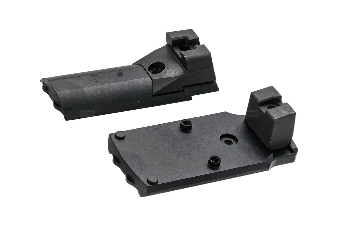 EMG Licensed CNC Steel Staccato C ( RMR Version ) Slide + Aluminum Frame Kit For Marui TM Hi-Capa GBBP Series