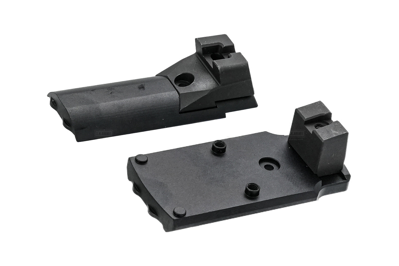 EMG Licensed CNC Steel Staccato C ( RMR Version ) Slide + Aluminum Frame Kit For Marui TM Hi-Capa GBBP Series