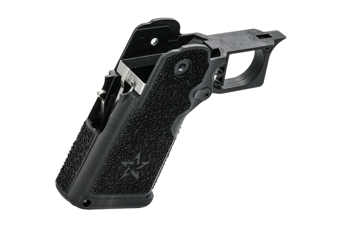 EMG Licensed CNC Steel Staccato C ( RMR Version ) Slide + Aluminum Frame Kit For Marui TM Hi-Capa GBBP Series