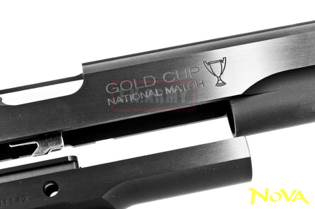 Nova " Gold Cup Nation Match " Aluminum Frame & Slide Kit for Marui Airsoft 1911 Series - Black ( Limited )