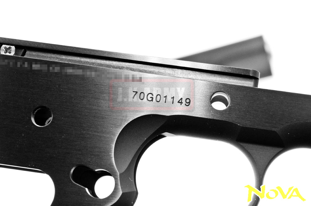 Nova " Gold Cup Nation Match " Aluminum Frame & Slide Kit for Marui Airsoft 1911 Series - Black ( Limited )