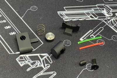 Nova CNC Aluminum TT Style Combat Master Set ( 5.4 size ) for Marui Hicapa GBB Series - Black