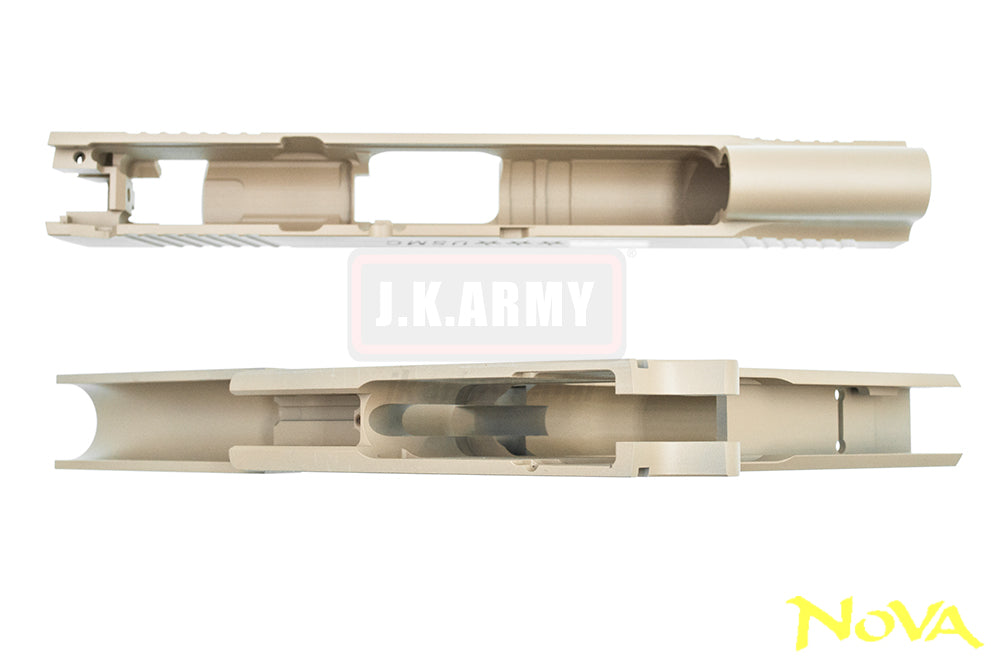 Nova M45A1 CQBP Aluminum Frame & Slide Kit for Marui Airsoft 1911 Series ( Cerakote FDE )