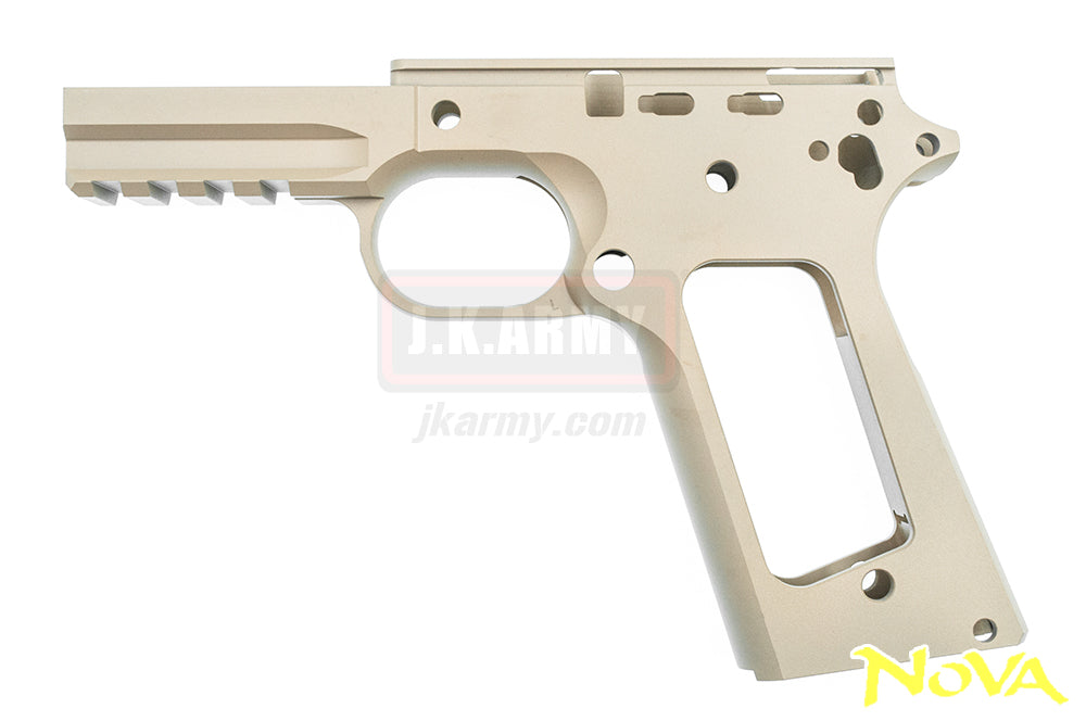 Nova M45A1 CQBP Aluminum Frame & Slide Kit for Marui Airsoft 1911 Series ( Cerakote FDE )