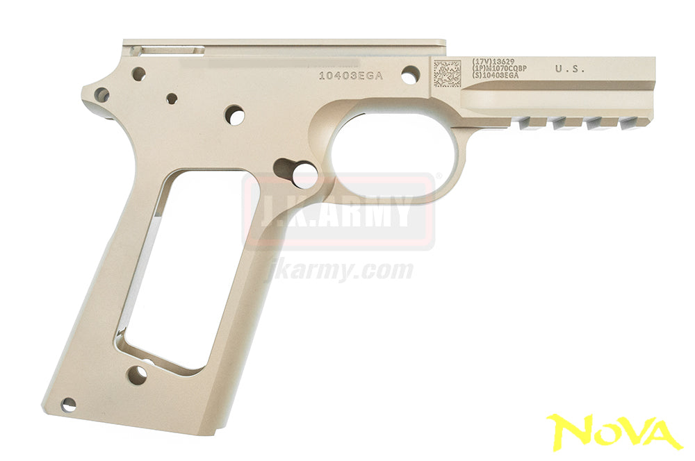 Nova M45A1 CQBP Aluminum Frame & Slide Kit for Marui Airsoft 1911 Series ( Cerakote FDE )