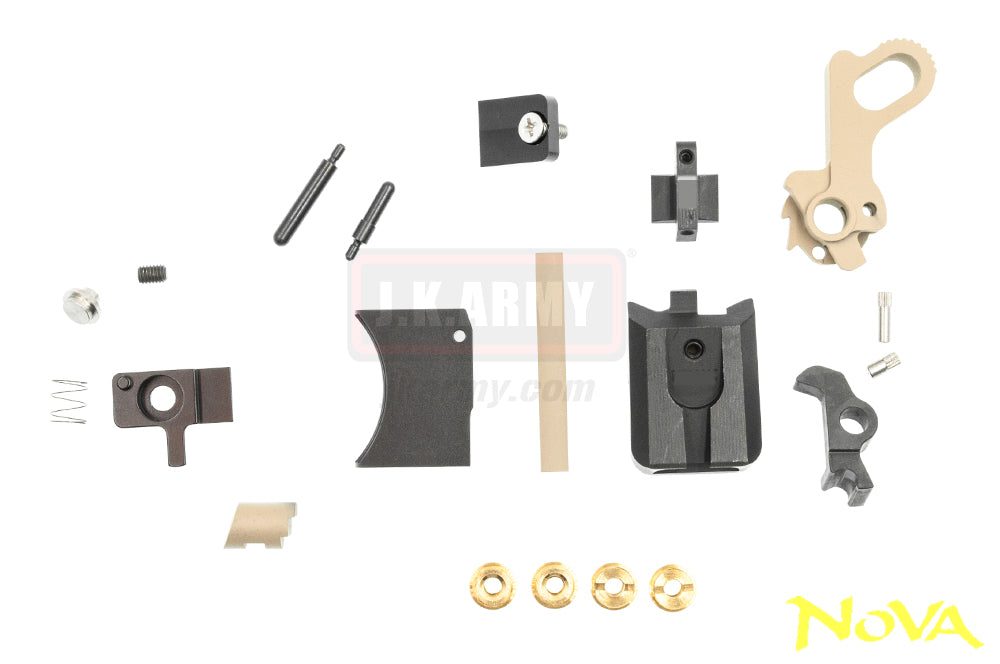 Nova M45A1 CQBP Aluminum Frame & Slide Kit for Marui Airsoft 1911 Series ( Cerakote FDE )