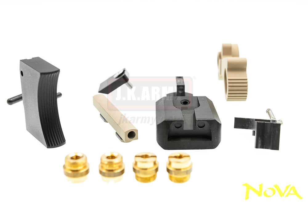 Nova M45A1 CQBP Aluminum Frame & Slide Kit for Marui Airsoft 1911 Series ( Cerakote FDE )