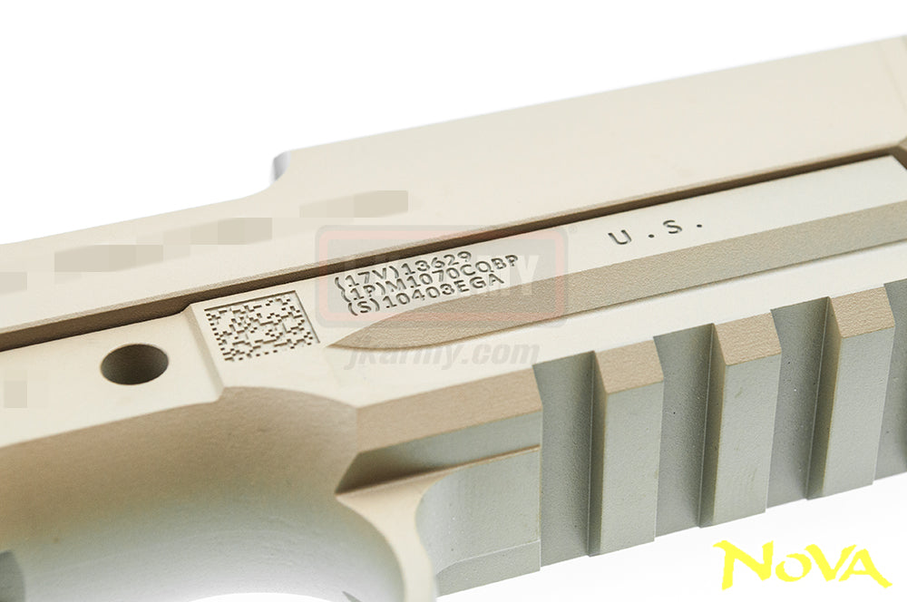 Nova M45A1 CQBP Aluminum Frame & Slide Kit for Marui Airsoft 1911 Series ( Cerakote FDE )