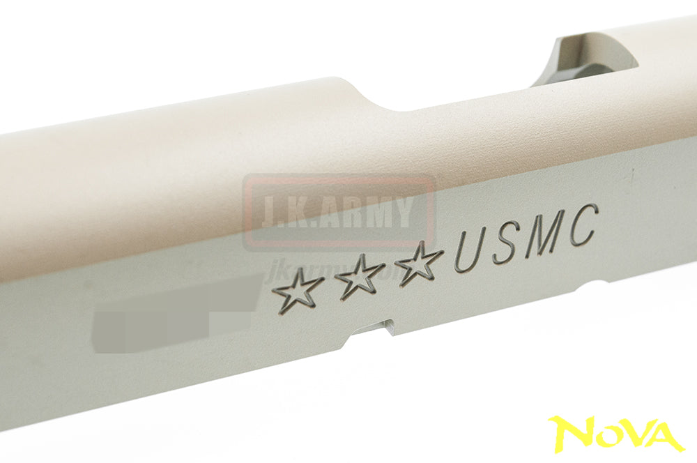 Nova M45A1 CQBP Aluminum Frame & Slide Kit for Marui Airsoft 1911 Series ( Cerakote FDE )