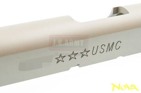 Nova M45A1 CQBP Aluminum Frame & Slide Kit for Marui Airsoft 1911 Series ( Cerakote FDE )