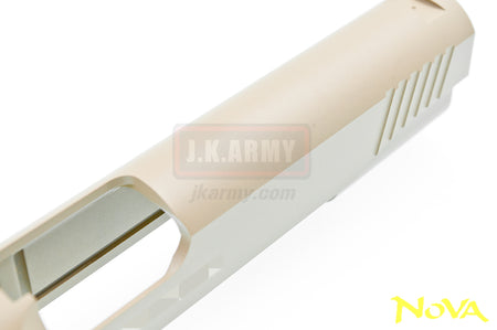 Nova M45A1 CQBP Aluminum Frame & Slide Kit for Marui Airsoft 1911 Series ( Cerakote FDE )
