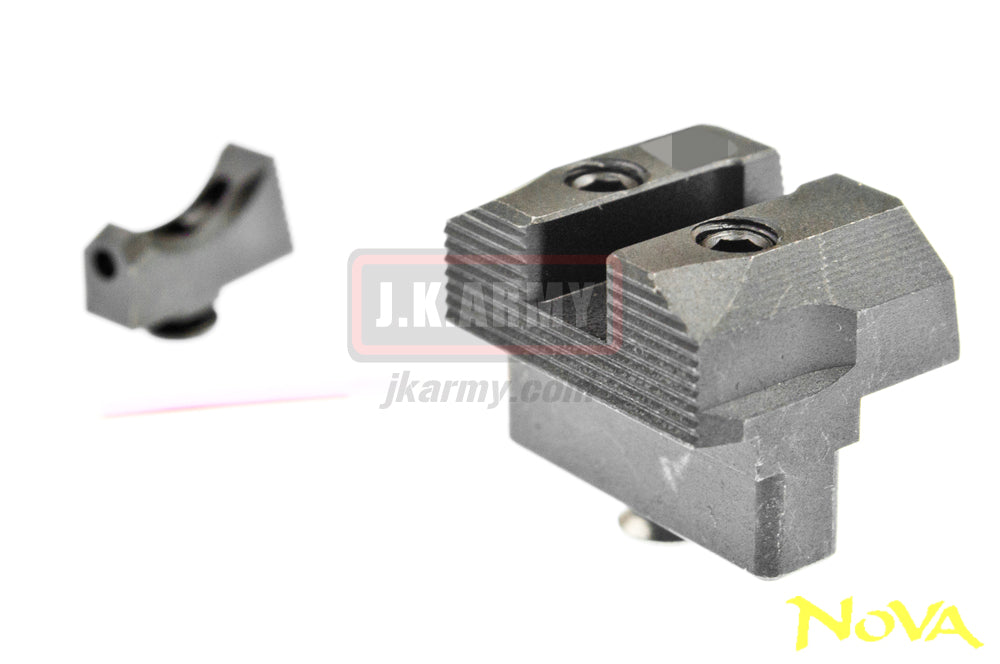 Nova S** Style Steel Front / Rear Sight Set fot TM / WE Model G17 GBB Series