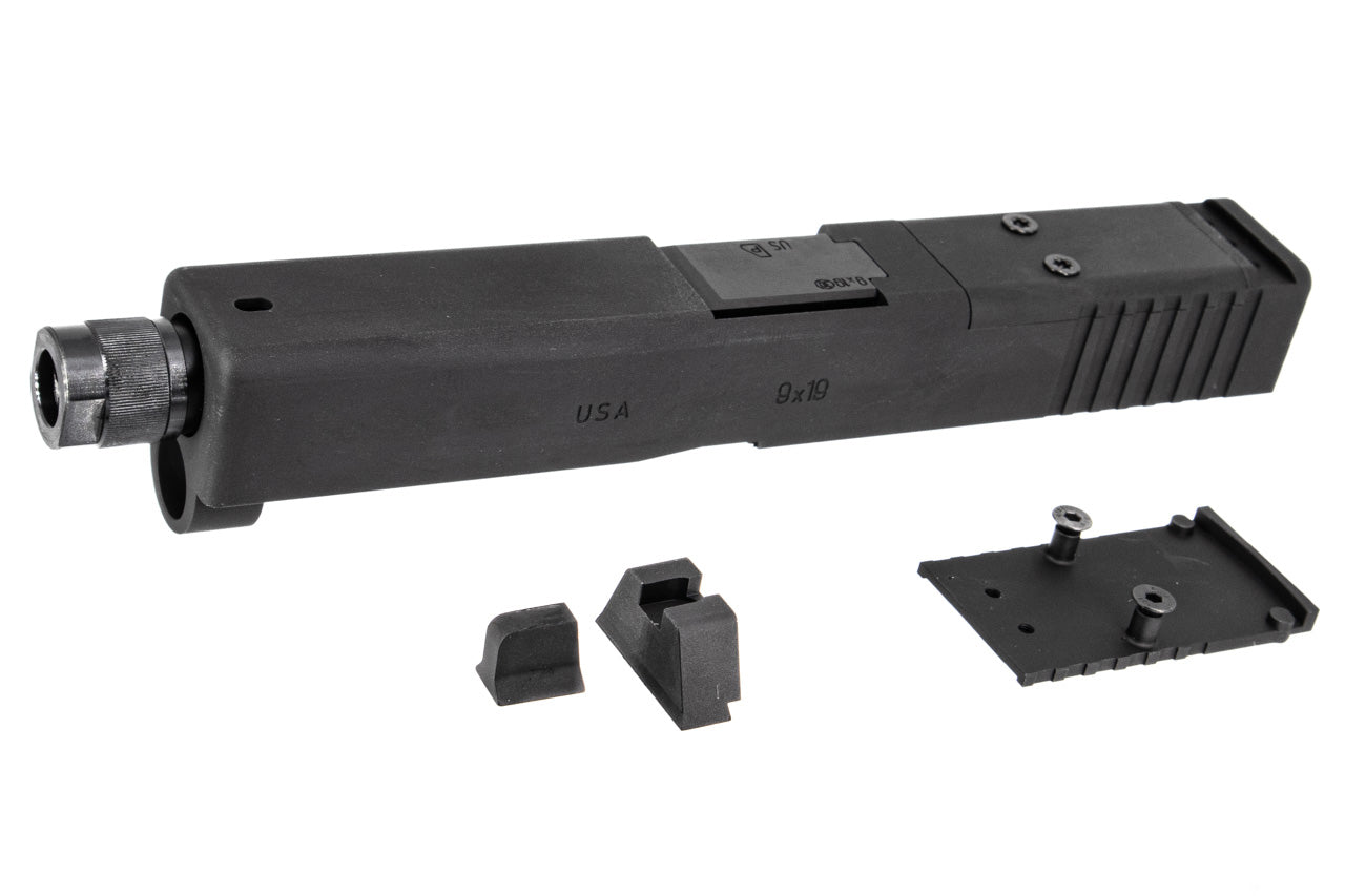 Nova CNC Aluminum 19 MOS Slide Kit for Tokyo Marui TM 19 Gen4 GBB Series ( Devgru Navy Seals MK27 MOD2 )