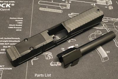 Nova SD-Style CNC Aluminum Slide Set For Marui Model 17 / 22 GBB Series ( Windowless )-FDE