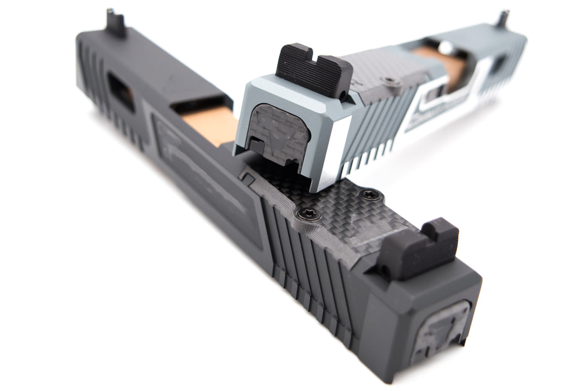 Nova T Style G Model RMR Cut Slide Kit w/ BBU for Marui TM G19 Gen3 GBBP Series ( CNC Aluminum Limited Edition )-Black