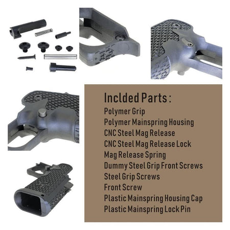 Nova ST* 2011 Style Custom Polymer Grip for Marui Hi-Capa GBB Series-Grey