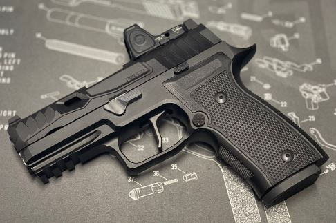 Nova NSO Reptile Cut Style Steel Slide Set for SIG AIR / VFC P320 M17 M18 GBBP Series ( Black )