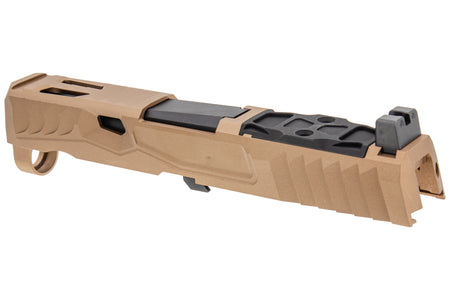 Nova NSO Reptile Cut Style Aluminum Slide Set for SIG AIR / VFC P320 M17 M18 GBBP Series ( Cerakote Tan )