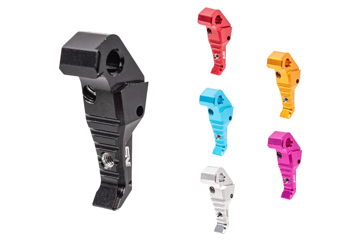 Nexxspeed CNC Aluminum Adjustable Trigger For Action Army AAP01 GBBP / Marui TM G17 Gen3 / 4 GBBP Series -Purple