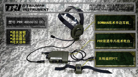 TRI 4855U Type L Personal Tactical Radio Walkie Talkie ( OD ) ( Lemo Connector )