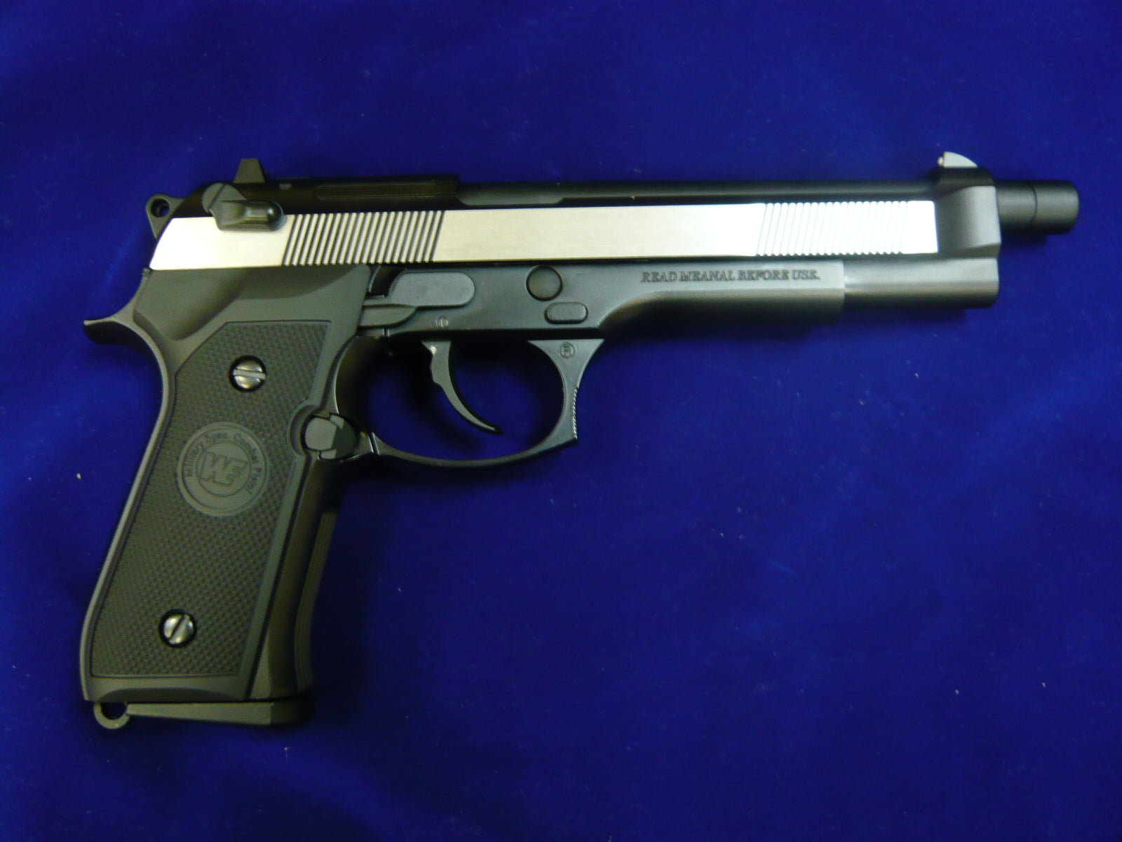 WE M92F Long Barrel Full Metal GBB Pistol (2Tone / Brown / Black)