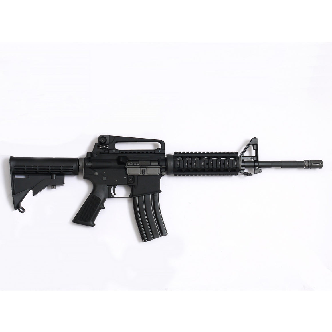 WE M4 RIS Gas Blow Back Open Chamber Rifle GBB Rifle ( Black )