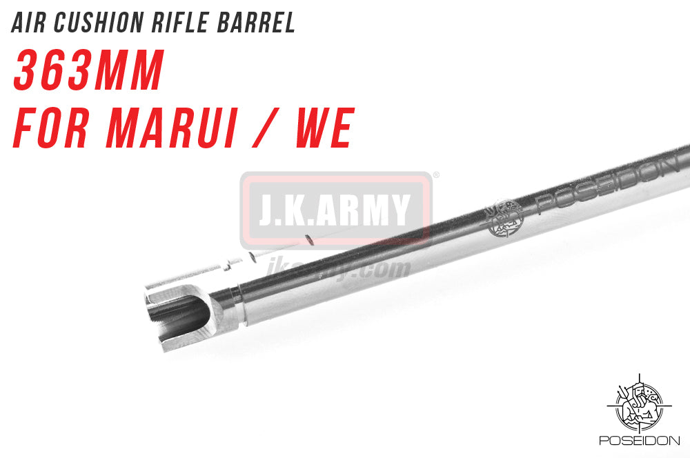 Poseidon Air Cushion Rifle Barrel 363mm ( For Marui / WE ) ( Hop Up Rubber Not included )