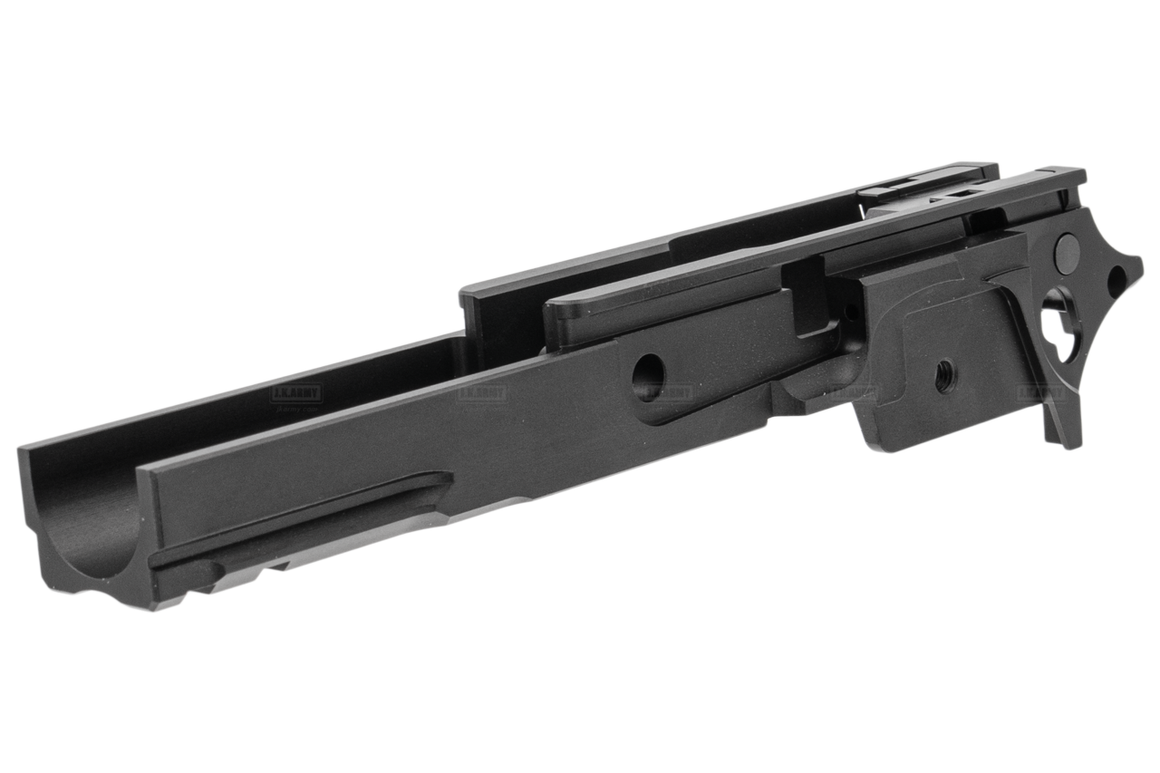 ProHandgun ST Style CNC Aluminum Middle Frame with Rail for Marui TM Hi-Capa 5.1 GBBP Series ( Black )