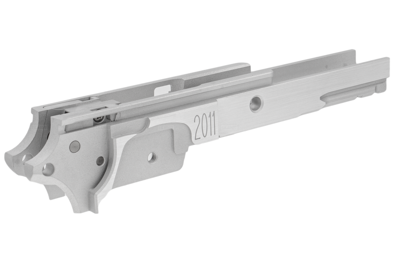 ProHandgun ST Style CNC Aluminum Middle Frame with Rail for Marui TM Hi-Capa 5.1 GBBP Series ( Silver )