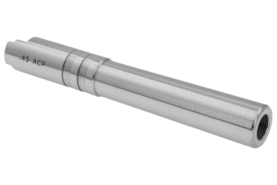 ProHandgun Steel Outer Barrel Threaded 11mm CW ( .45 Word ) for Marui TM Hi-Capa 5.1 GBBP Series ( Silver )