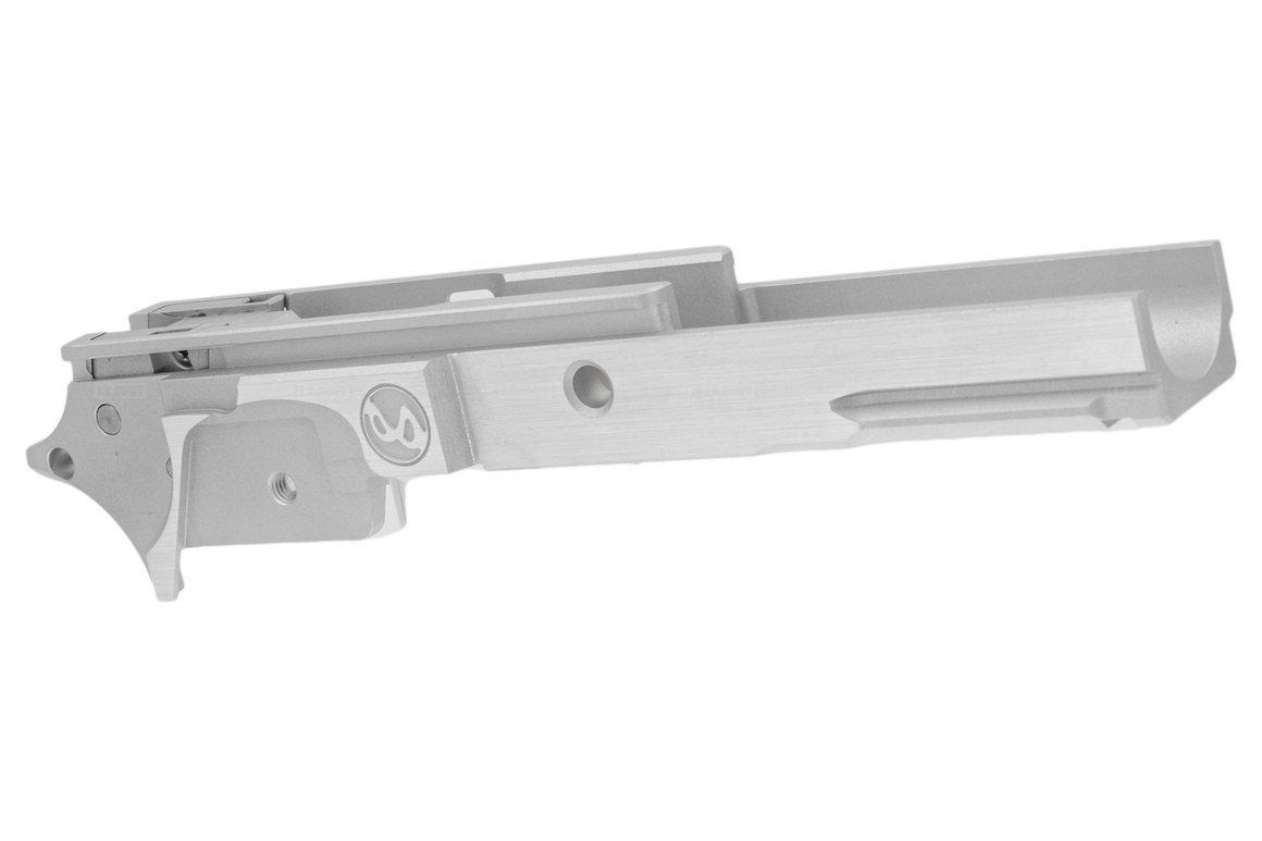 ProHandgun SV Style CNC Aluminum Middle Frame with Rail for Marui TM Hi-Capa 5.1 GBBP Series ( Silver )