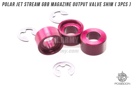 Poseidon Turbo Valve Polar Jet Stream GBB Magazine Output Valve Shim ( 3PCS ) ( WE System Only )