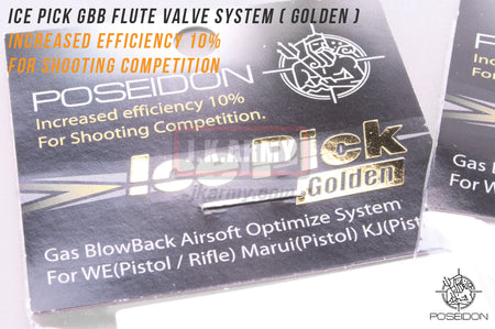 Poseidon ICE PICK GBB Flute Valve System ( Golden ) ( Marui TM / WE System Only )