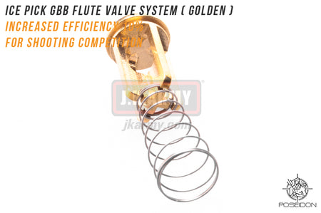 Poseidon ICE PICK GBB Flute Valve System ( Golden ) ( Marui TM / WE System Only )