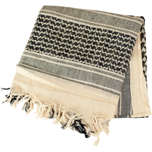 Arab Shemagh Keffiyeh Scarf ( Khaki )