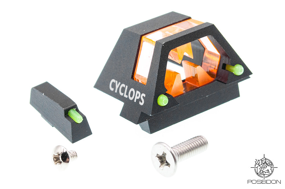 Poseidon CYCLOPS Universal Front and Rear Sights for GLK Model G Series GBBP