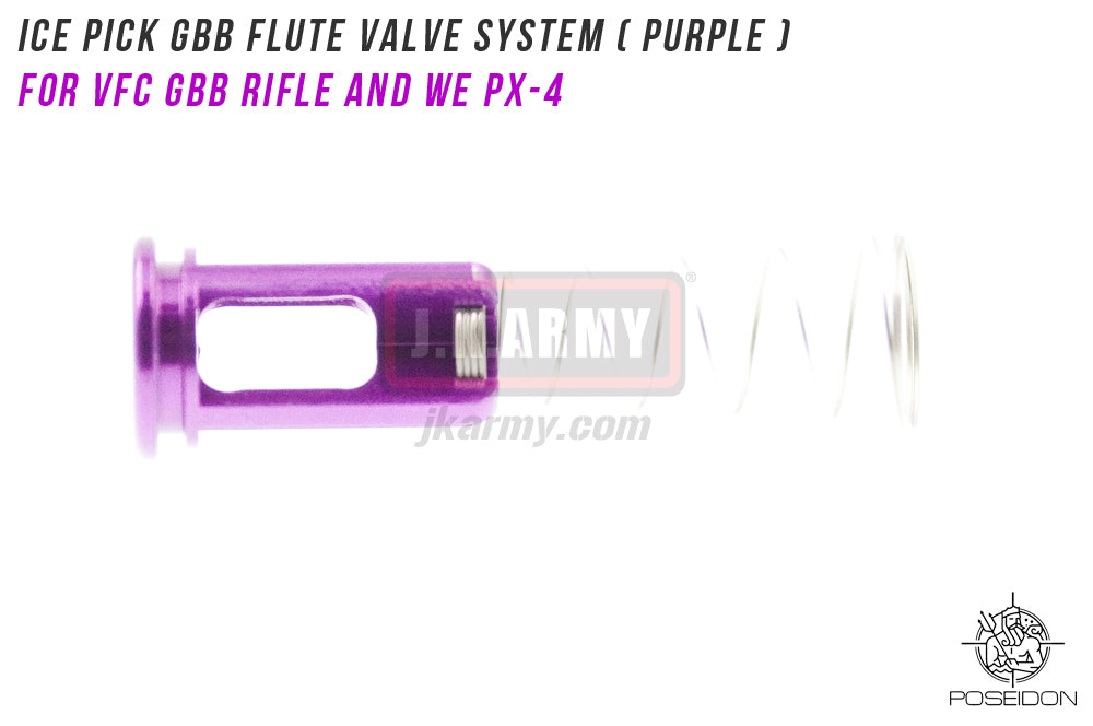 Poseidon ICE PICK GBB Flute Valve System ( Purple ) ( TM MWS Compatible ) ( For VFC GBB Rifle and Marui / WE PX-4 )