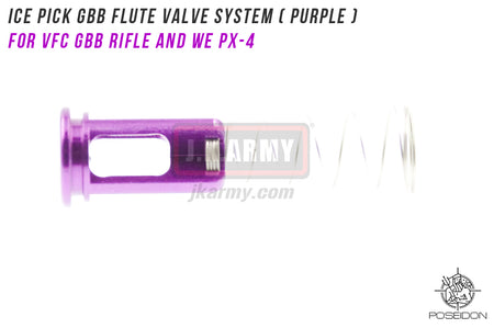 Poseidon ICE PICK GBB Flute Valve System ( Purple ) ( TM MWS Compatible ) ( For VFC GBB Rifle and Marui / WE PX-4 )