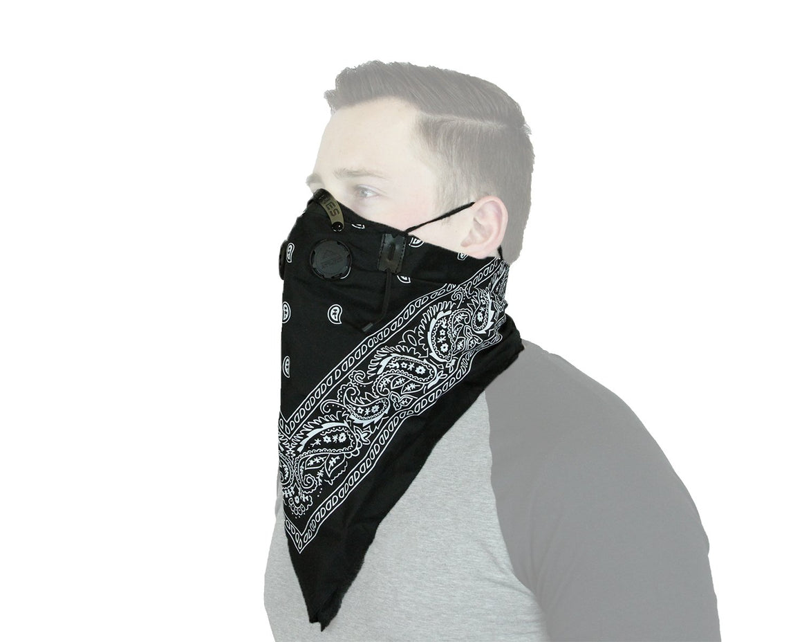 ATV Tek Pro Series Bandana Dust Mask - Black ( BDMBLK )