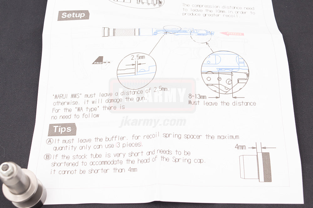 Prowin Magic Buffer for AR / M4 / 416 GBB ( TM MWS / WA / WE / VFC / GHK / G&P etc. ) ( Adjustable )