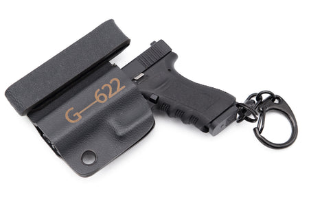 G17 Dummy Metal Keychain w/ Kydex Holster ( Black )