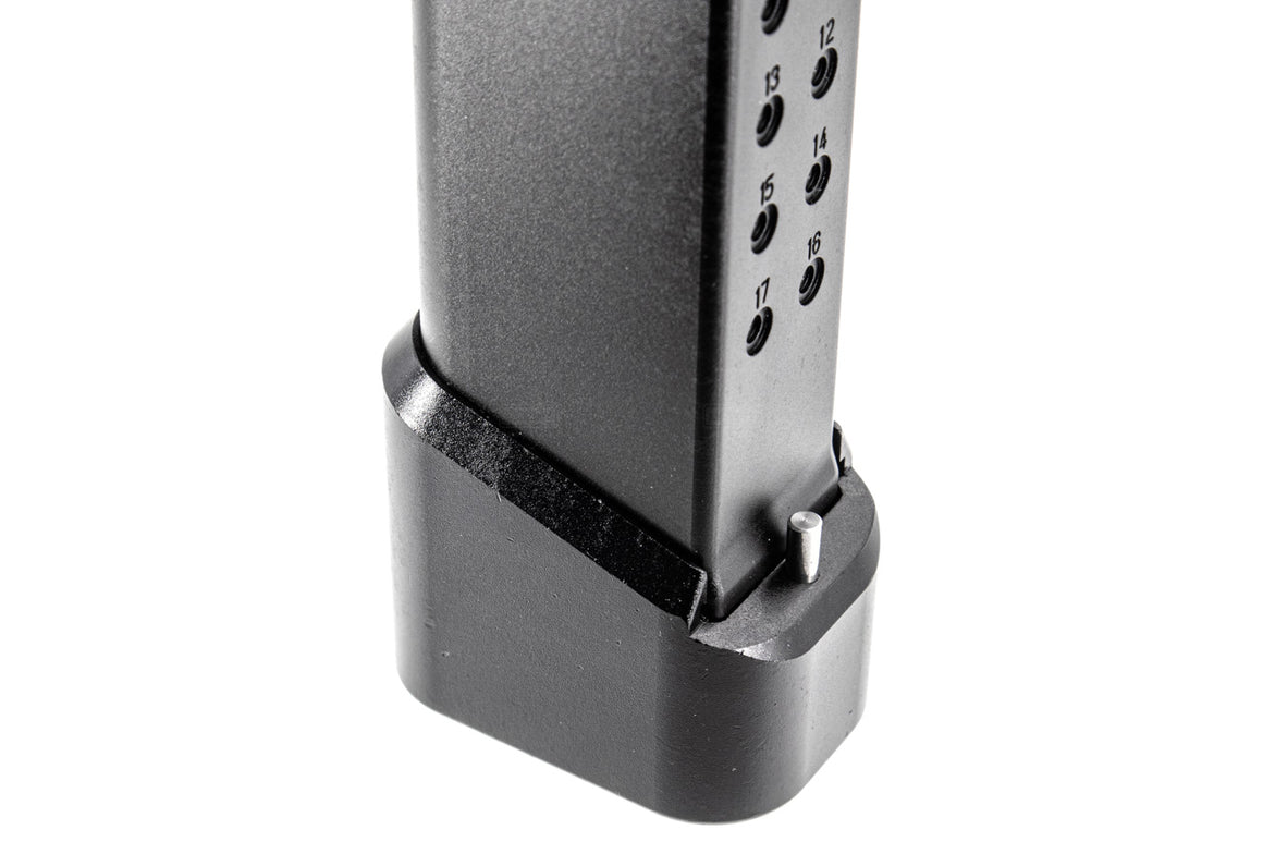 ProWin CNC 36Rds Magazine for Marui TM G17 18 34 Etc. GBB Series ( STD 9mm 17RD+6RD Style ) ( Black Base ) ( V2 )