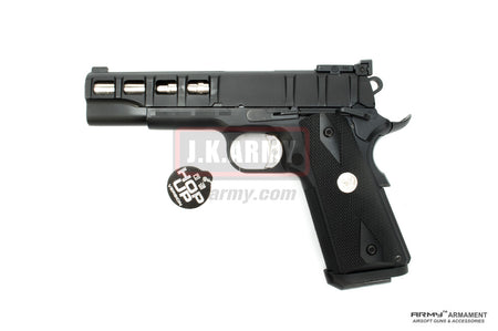 ARMY Rectangle Texture M1911A1 GBB Airsoft Pistol ( BK )