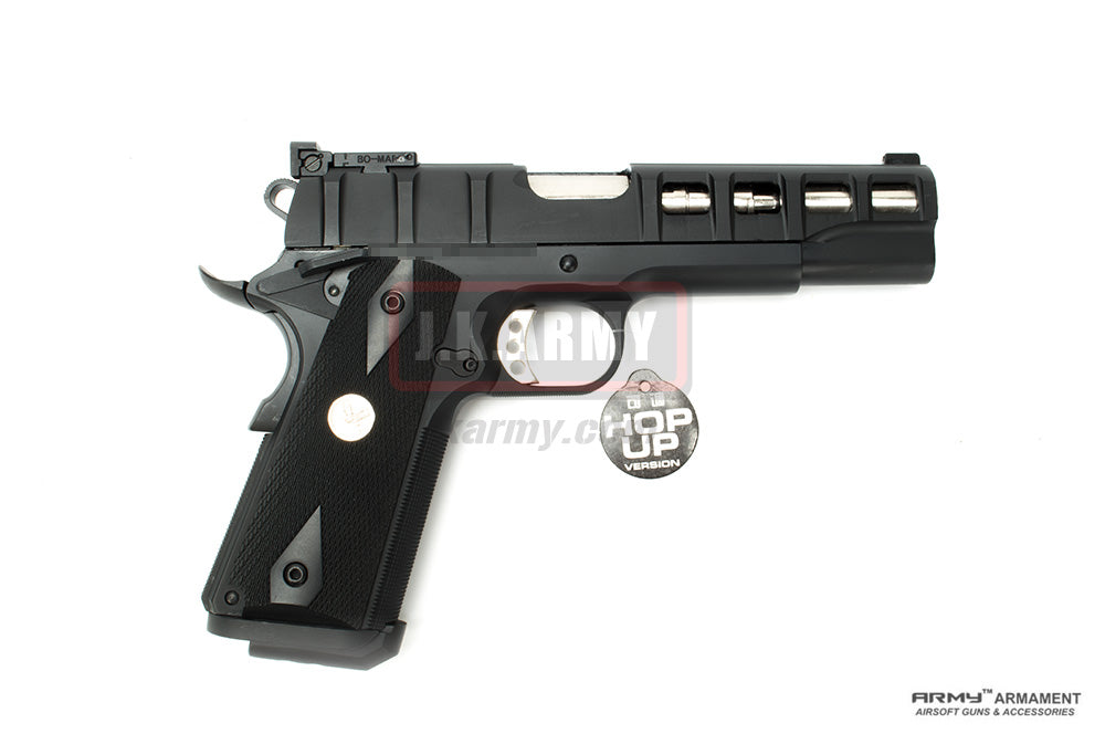 ARMY Rectangle Texture M1911A1 GBB Airsoft Pistol ( BK )